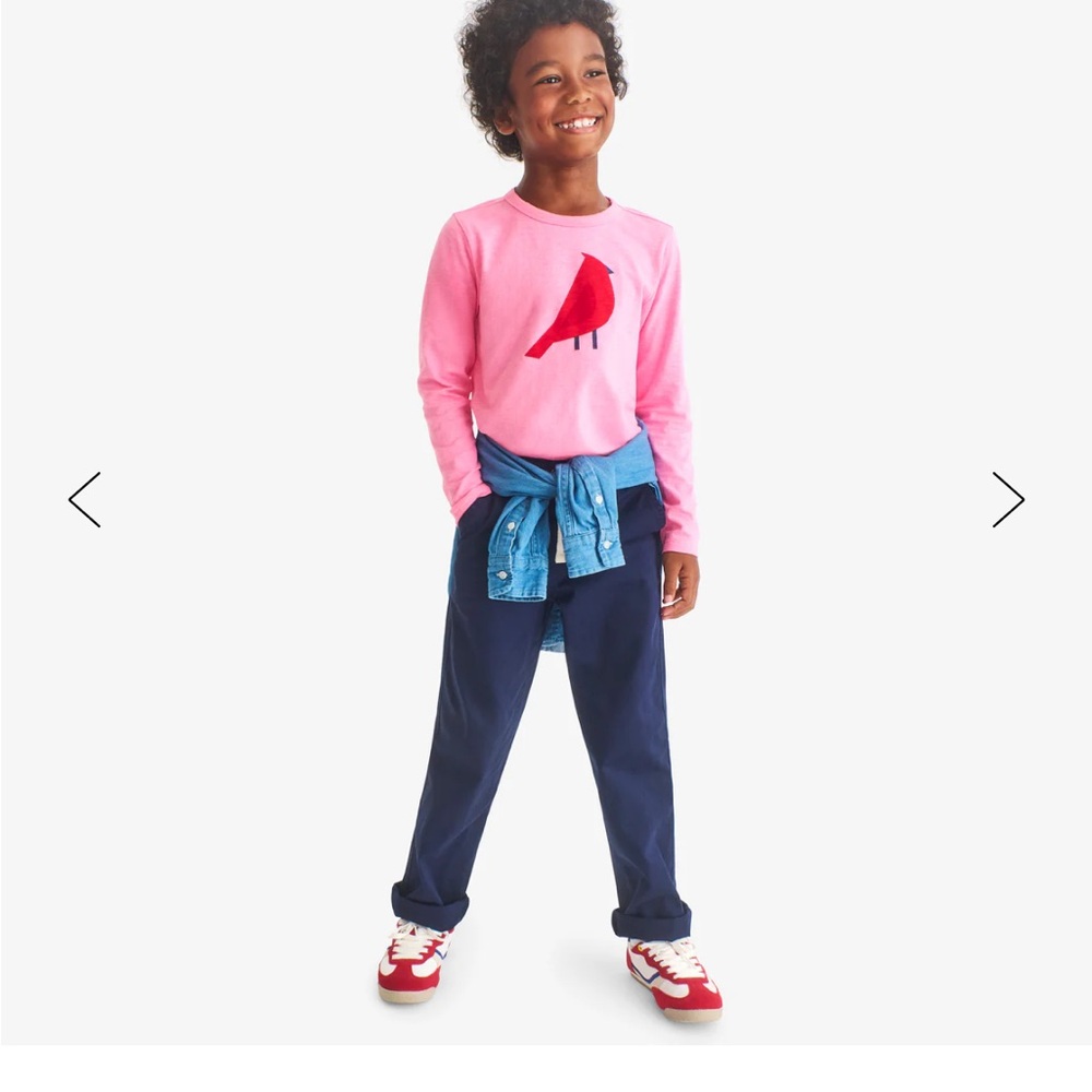 Primary Navy stretch chino pants